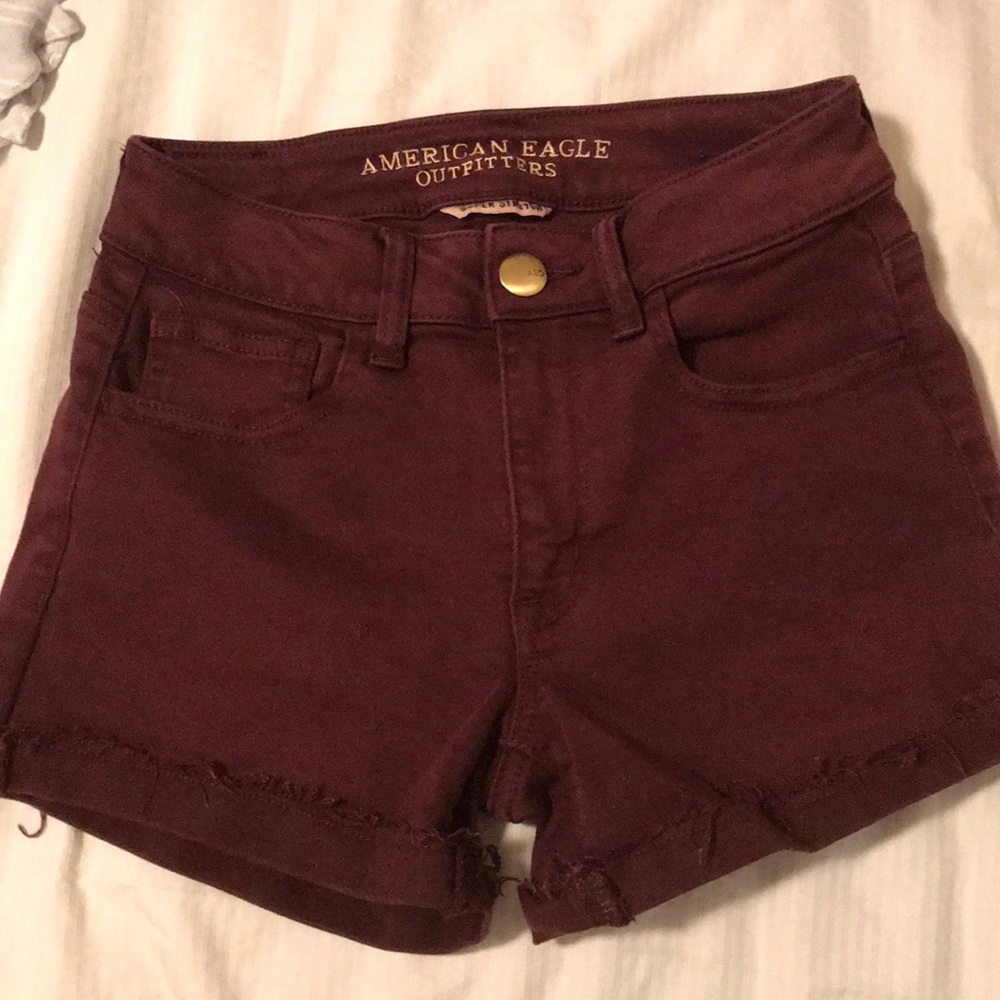 AEO high rise shorts
